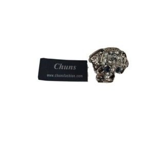 NWT! Womens Chuns Fashions Ring Elephant One Size Bling Rhinestones Jewelry